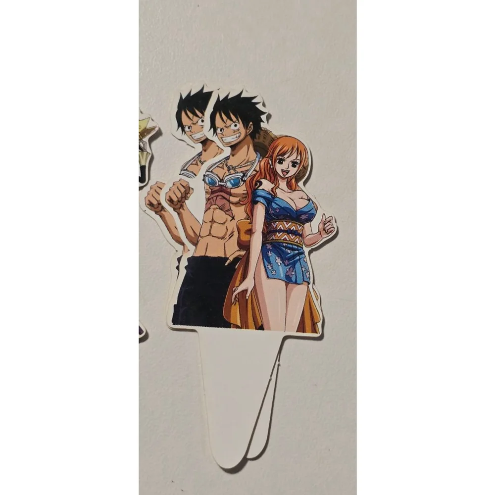 One Piece Anime‎ Cupcake Toppers, Multicolored